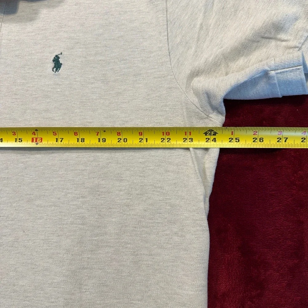 Polo Ralph Lauren Mens XL Oatmeal Tan Cotton Pique Short Sleeve‎ Polo Shirt